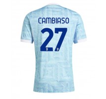 Juventus Andrea Cambiaso #27 Koszulka Wyjazdowa 2025-26 Krótki Rękaw